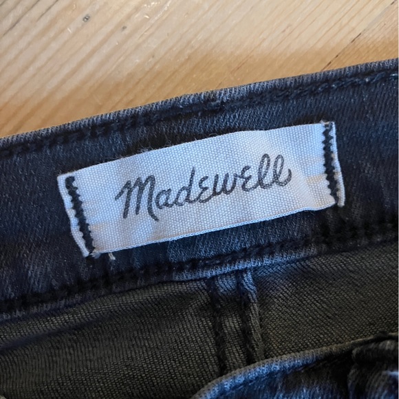 Madewell 9" Highrise Black Distressed Skinny Jeans 27 - Picture 13 of 16